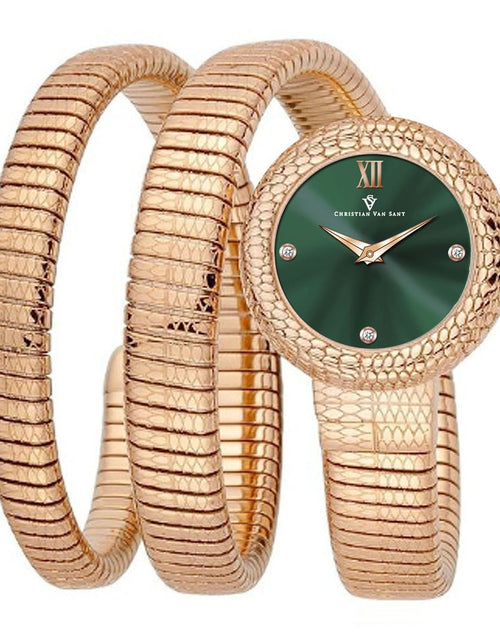 Load image into Gallery viewer, Christian Van Sant Women's Naga Green Dial Watch - CV0895 by Balec Group
