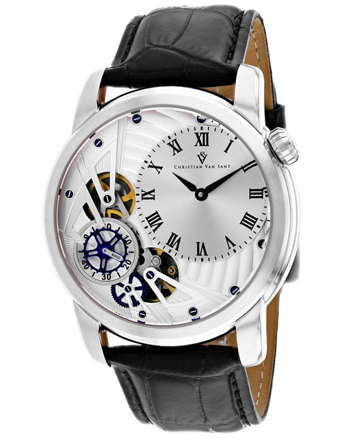 Load image into Gallery viewer, Christian Van Sant Men's Sprocket Auto-Quartz Silver Dial Watch - CV1540 by Balec Group
