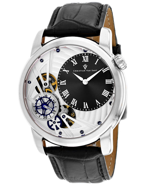 Load image into Gallery viewer, Christian Van Sant Men's Sprocket Auto-Quartz Black Dial Watch - CV1541 by Balec Group
