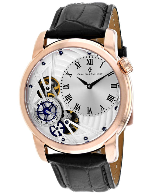Load image into Gallery viewer, Christian Van Sant Men's Sprocket Auto-Quartz Silver Dial Watch - CV1545 by Balec Group
