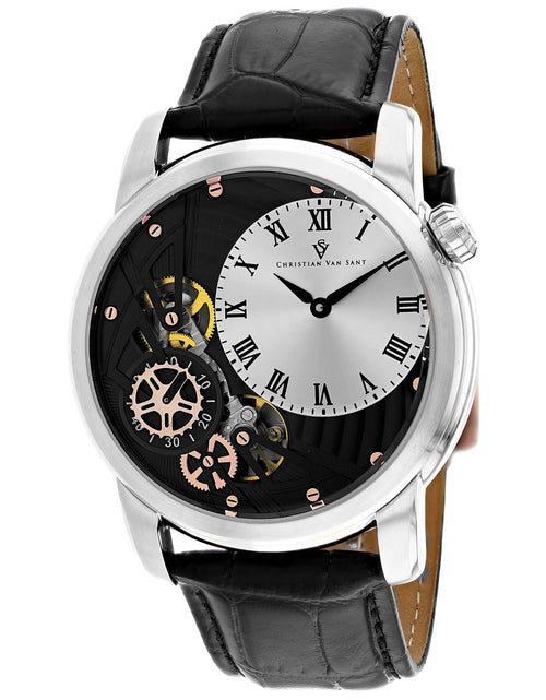 Load image into Gallery viewer, Christian Van Sant Men's Sprocket Auto-Quartz Silver Dial Watch - CV1551 by Balec Group
