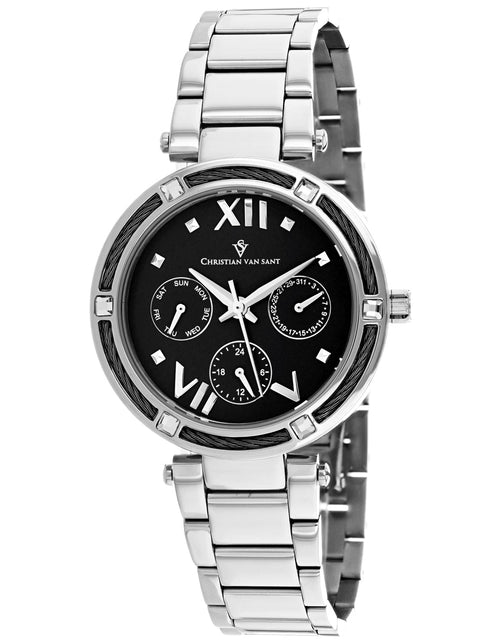 Load image into Gallery viewer, Christian Van Sant Women's Sienna Black Dial Watch - CV1820 by Balec Group
