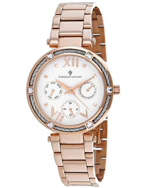 Load image into Gallery viewer, Christian Van Sant Women's Sienna White Dial Watch - CV1824 by Balec Group
