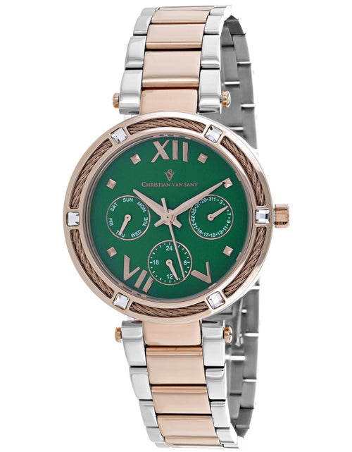 Load image into Gallery viewer, Christian Van Sant Women's Sienna Green Dial Watch - CV1825 by Balec Group
