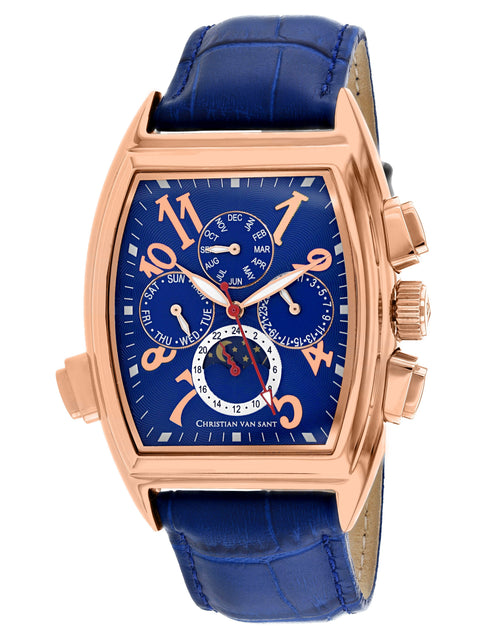 Load image into Gallery viewer, Christian Van Sant Men's Grandeur Blue Dial Watch - CV2140 by Balec Group
