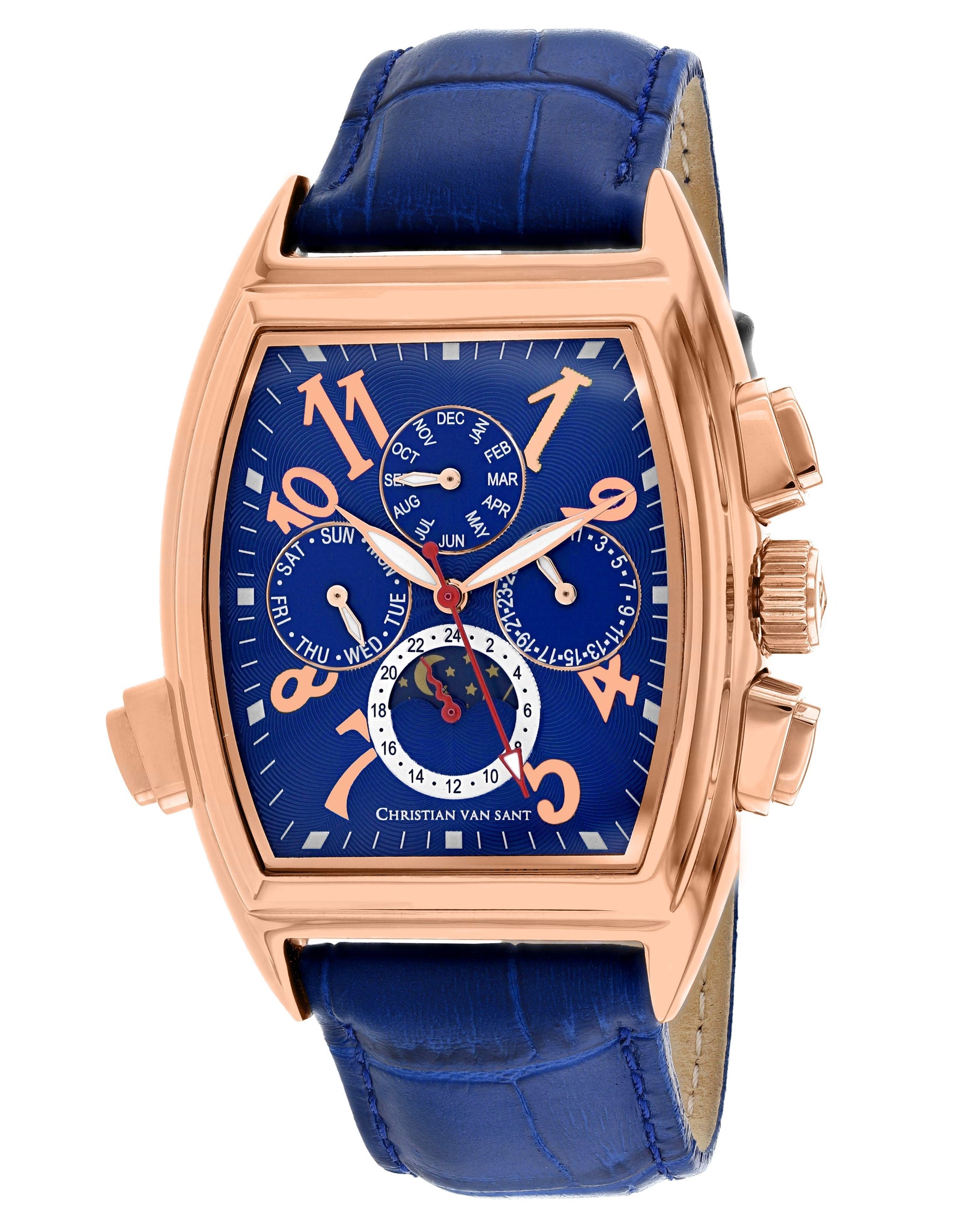 Christian Van Sant Men's Grandeur Blue Dial Watch - CV2140 by Balec Group