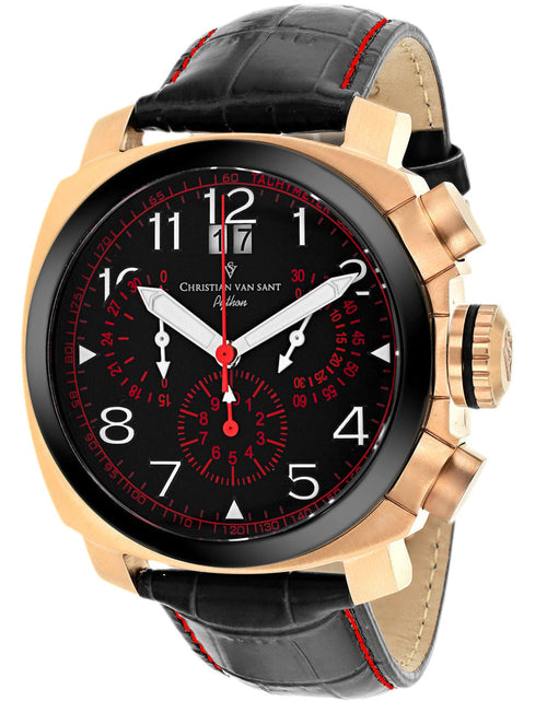 Load image into Gallery viewer, Christian Van Sant Men's Grand Python Black Dial Watch - CV3AU8 by Balec Group
