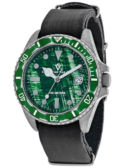 Load image into Gallery viewer, Christian Van Sant Montego Vintage Green Dial Watch - CV5202 by Balec Group
