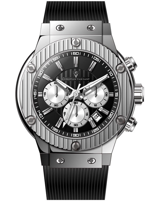 Load image into Gallery viewer, Christian Van Sant Men's Monarchy Black Dial Watch - CV8141 by Balec Group
