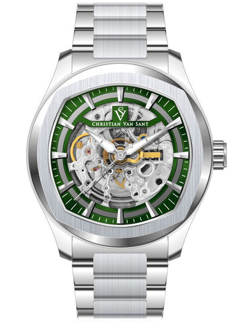 Load image into Gallery viewer, Christian Van Sant Men's Romeo Green Dial Watch - CV9507 by Balec Group
