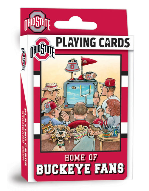 Load image into Gallery viewer, Ohio State Buckeyes Fan Deck Playing Cards - 54 Card Deck by MasterPieces Puzzle Company INC
