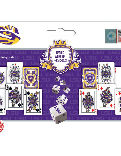 Load image into Gallery viewer, LSU Tigers - 2-Pack Playing Cards &amp; Dice Set by MasterPieces Puzzle Company INC
