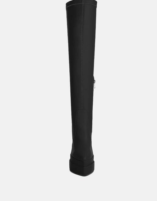 Load image into Gallery viewer, cyber punk high platform long boots by London Rag
