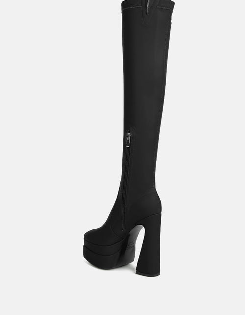 Load image into Gallery viewer, cyber punk high platform long boots by London Rag
