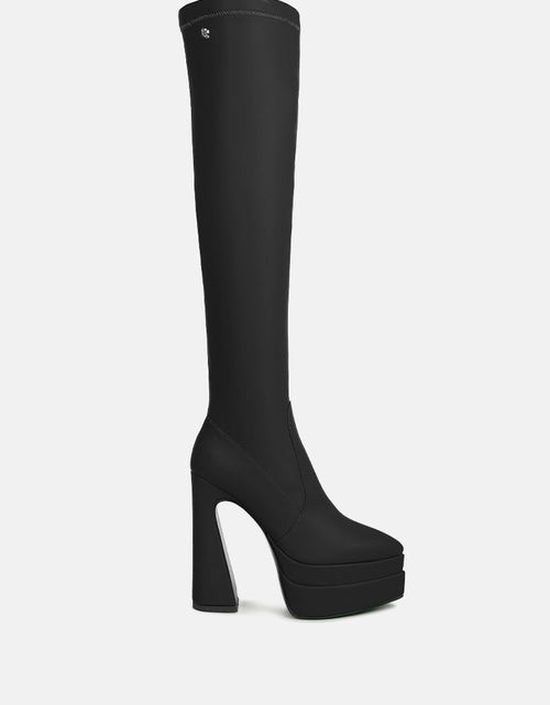 Load image into Gallery viewer, cyber punk high platform long boots by London Rag
