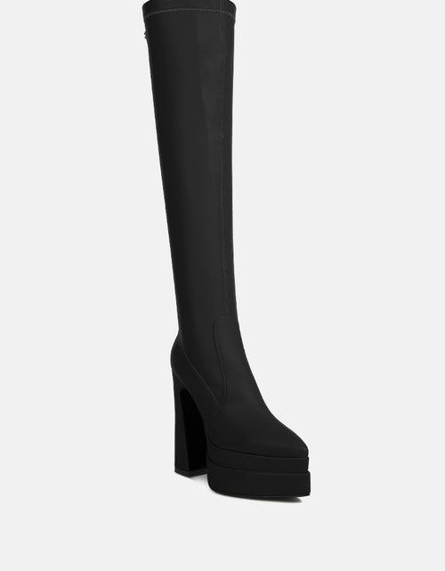 Load image into Gallery viewer, cyber punk high platform long boots by London Rag
