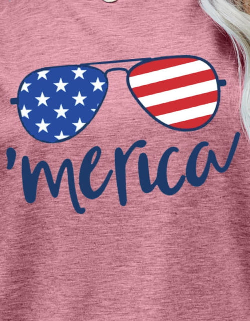 Load image into Gallery viewer, US Flag Glasses Graphic Tee
