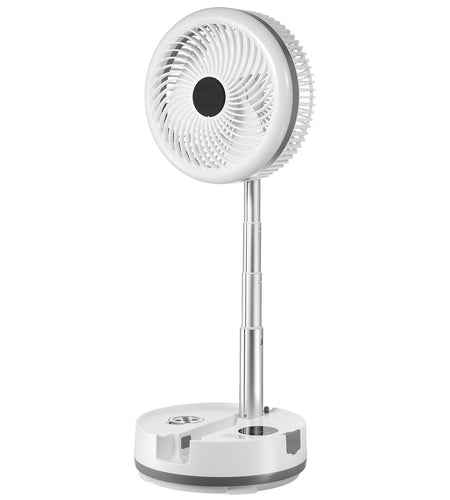 10 inch Foldable Rechargeable Oscillating Fan 3 in 1 Remote 9 Speeds