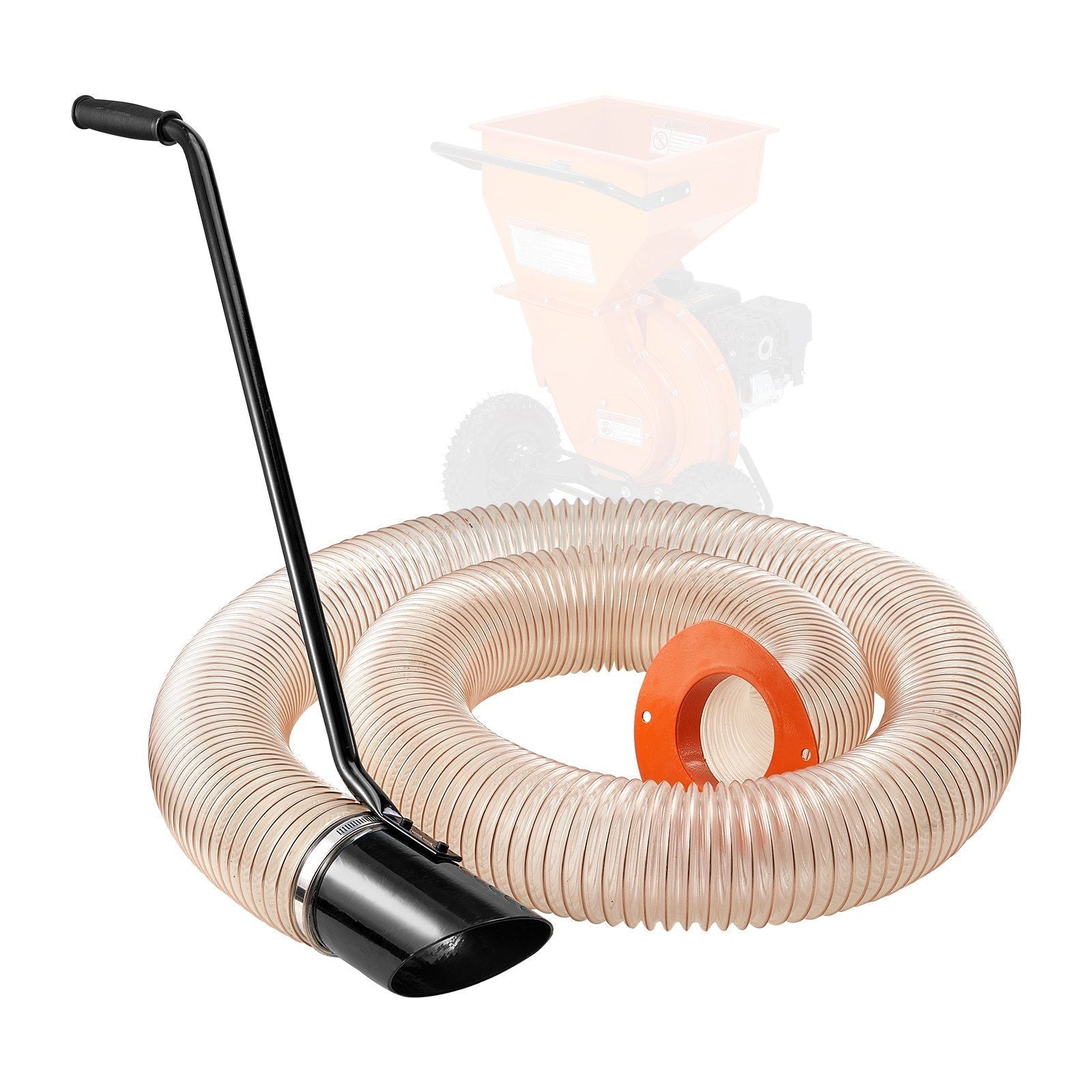 4.3In x 13.1ft 4in Diameter Wood Chipper Shredder Mulcher Leaf Vacuum Kit