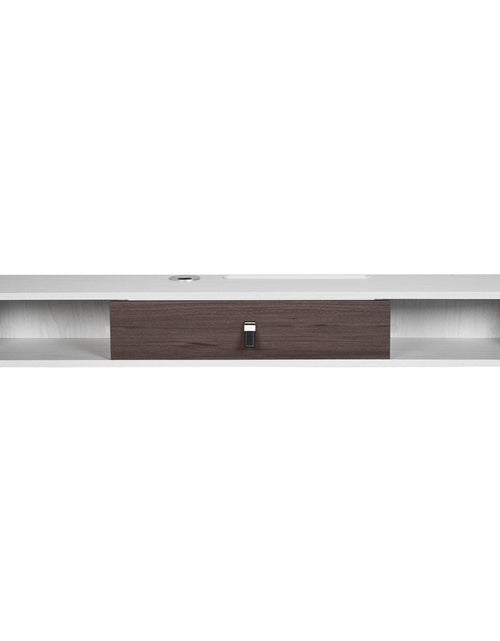 Load image into Gallery viewer, Floating TV Stand, 47 in Wall Mount Entertainment Center with Cable Hole, Modern Floating TV Shelf with Storage Cabinet, Particle Board Console for DVD Player, Cable Box, Game Console, White
