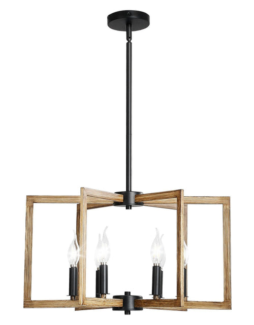 Load image into Gallery viewer, 6-Light Chandelier Metal Modern Chandelier Adjustable Height for Ceilings
