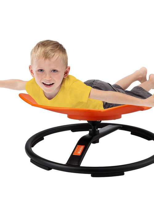 Load image into Gallery viewer, Elephant Kids Swivel Chair, 220 LBS Capacity, 360° Spinning Chair, Autistic Kids Sensory Toy Chair with Non-Slip Metal Base, Toddler Sit and Spin Chair for Coordination Balance Focus Orange
