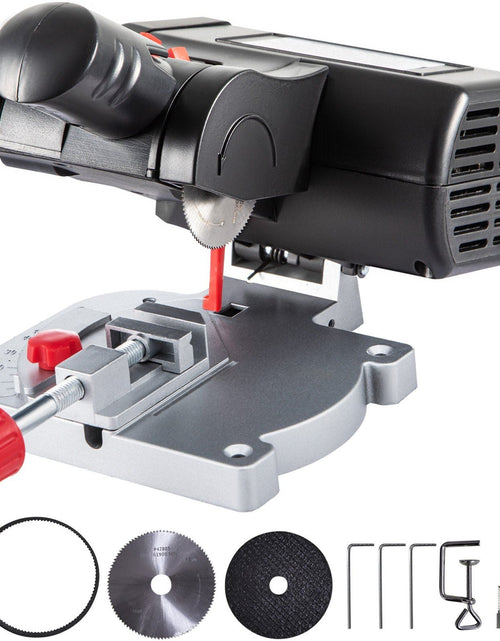 Load image into Gallery viewer, Mini Miter Cut-off Chop Saw, Two 2-5/16" Blade of Steel and Resin with 1/2" Cutting Depth, 0~45° Benchtop Miter Saw for Copper, Aluminum, Wood, Zinc in Hobby Craft
