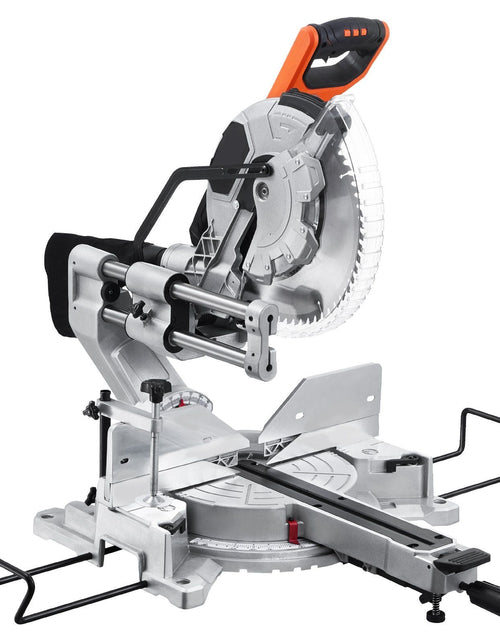 Load image into Gallery viewer, Sliding Compound Miter Saw 12-In Blade 15 Amp Motor Corded Double Bevel 60-Tooth

