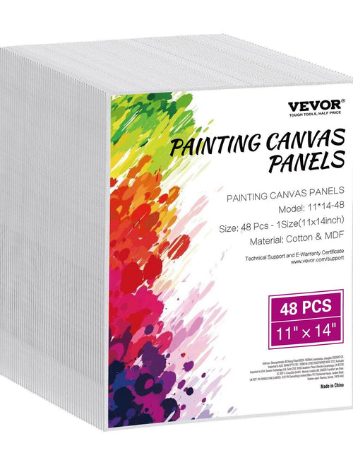 Load image into Gallery viewer, Canvas Boards for Painting 48 Pack 11 x 14 Inch Blank Canvases for Painting
