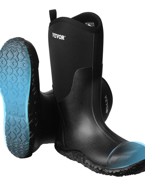 Load image into Gallery viewer, Rubber Boots for Men Protective Footwear Steel Toe Work Rain Boots Size 12 US
