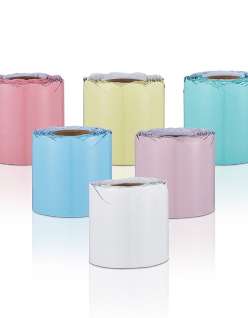 Load image into Gallery viewer, Bulletin Board Borders 6 Rolls 32.8 Ft Rolled Scalloped Border Trim for School
