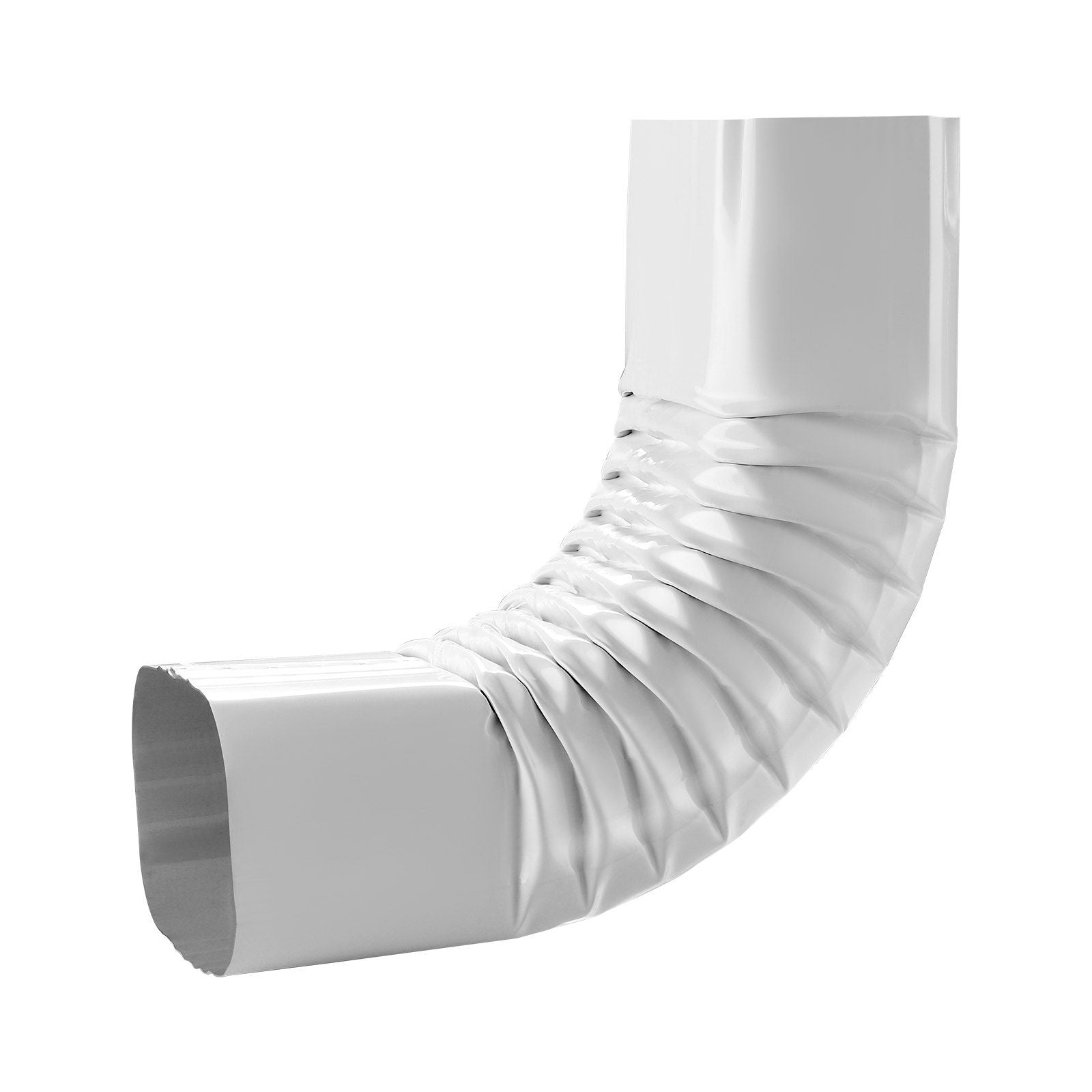 Downspout Gutter Elbow 90 Degree for 3x4 inch Style A L-Shaped Downspout White
