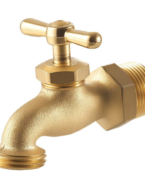 Load image into Gallery viewer, Hose Bibb 3/4" MIP x 3/4" MHT Connection Brass Outdoor Water Faucet Spigot
