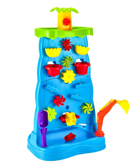 Load image into Gallery viewer, Sand &amp; Water Table for Toddlers Double-Sided Kids Activity Waterfall Table
