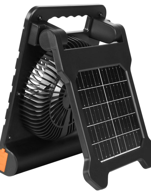 Load image into Gallery viewer, 10000mAh Rechargeable Solar Fan LED Lantern 7 Inch Portable Cordless 4W
