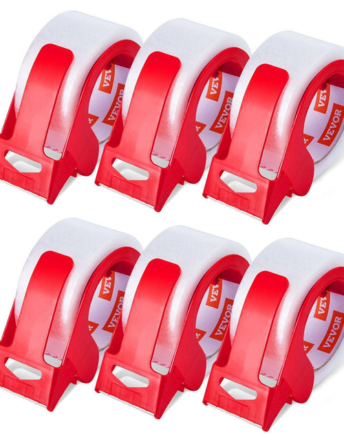 Load image into Gallery viewer, Clear Packing Tape 6 Rolls 65 Yards Clear Shipping Tape with Dispenser 2.7 Mil
