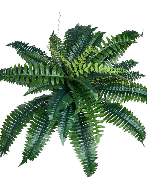 Load image into Gallery viewer, 2 Pcs Artificial Boston Ferns Plastic Fern 30 Branches Indoor Outdoor Decor
