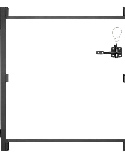 Load image into Gallery viewer, Gate Building Kit Fits 40 to 72 in Wide Openings 4 to 5 ft High Fence Black
