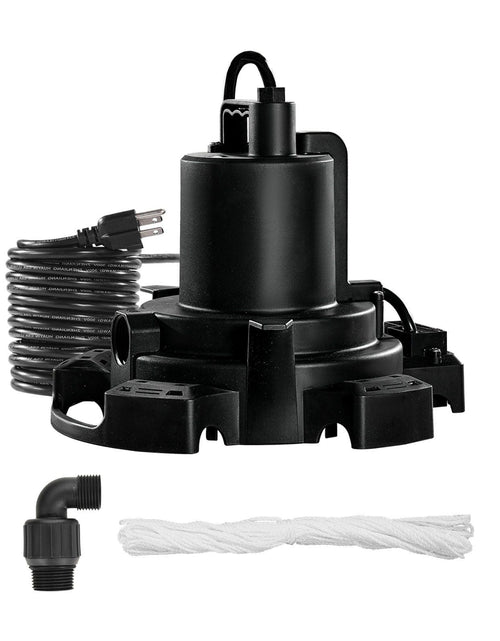 Load image into Gallery viewer, Automatic Pool Cover Pump Submersible Swimming 1/2 HP 1600 GPH 25 ft Cord
