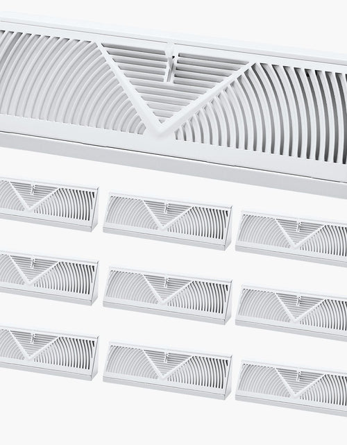Load image into Gallery viewer, Floor Registers 15-Inch 10-Pack Floor Vents for HVAC Baseboard Registers White
