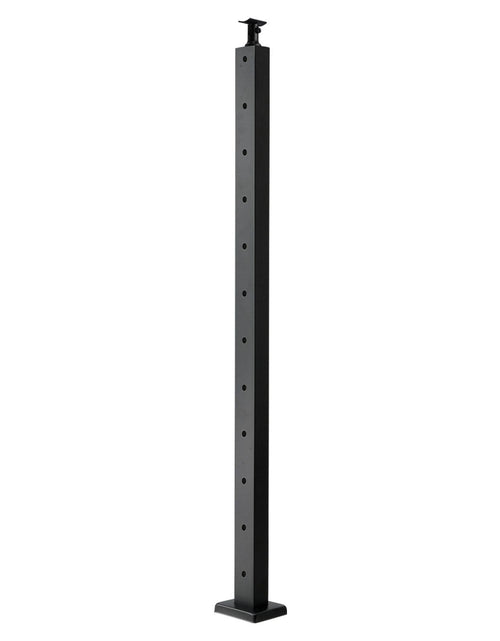 Load image into Gallery viewer, Cable Railing Post, 42x1x2 Inch Level Deck Stair Posts, 1-Pack Stainless Steel Cable Handrail Post, Pre-Drilled Pickets with Mounting Bracket Stair Railing Kit, Black, 1JZLGZXHS1063GGTD001V0
