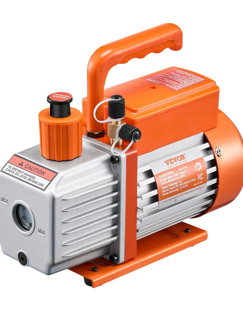 Load image into Gallery viewer, Vacuum Pump 5 CFM HVAC Single Stage Rotary Vane Vacuum Pump Oil Included
