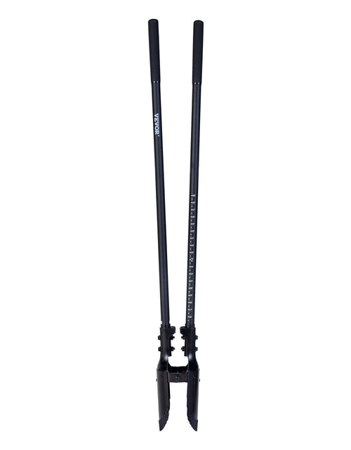 Load image into Gallery viewer, Post Hole Digger with Fiberglass Handle Scale Markings 57.5" Manual Hole Digger
