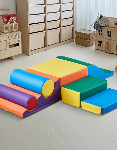 Load image into Gallery viewer, Climbing Toys 7 Piece Foam Climbing Blocks Set for Toddlers and Preschoolers
