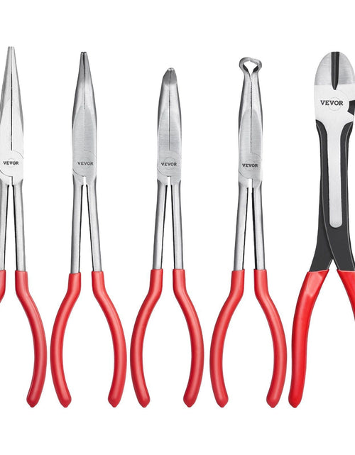 Load image into Gallery viewer, 5 Pcs Needle Nose Pliers 11 inch Long Needle Nose Plier Set with Storage Bag
