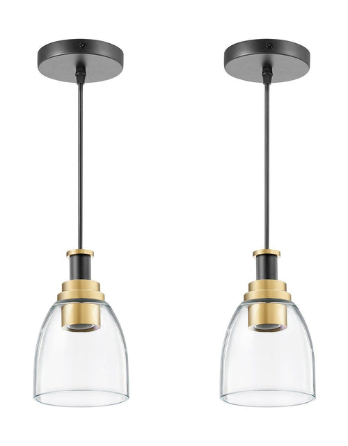 Load image into Gallery viewer, Pendant Light 1-Light Pendant Lighting with Glass Shade Adjustable Height
