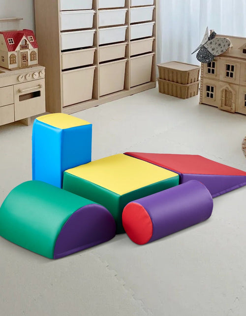 Load image into Gallery viewer, Climbing Toys 5 Piece Foam Climbing Blocks Set for Toddlers and Preschoolers
