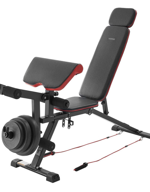 Load image into Gallery viewer, Weight Bench Sit up Bench for Home Gym Strength Training Workout Adjustable
