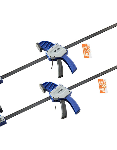 Load image into Gallery viewer, Bar Clamps for Woodworking 2-Pack 24 inch One-Handed Clamp/Spreader 340 lbs Load
