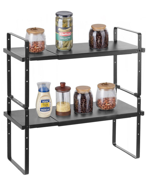 Load image into Gallery viewer, 2 Tier Cabinet Organizer Shelf Counter Shelves Steel Kitchen Storage Spice Rack
